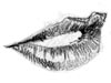 <strong>Lip Obsession</strong><span style='color:#999999'>  (1987)</span><br>Bleistift  |  3 x 2 cm