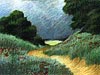 <strong>Landschaftsskizze</strong><span style='color:#999999'>  (1999)</span><br>Buntstift  |  16 x 11 cm