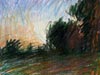 <strong>Landschaftsskizze</strong><span style='color:#999999'>  (1995)</span><br>Buntstift  |  10 x 8 cm