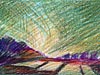 <strong>Landschaftsskizze</strong><span style='color:#999999'>  (1995)</span><br>Buntstift  |  12 x 8 cm