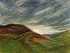 <strong>Landschaftsskizze</strong><span style='color:#999999'>  (1995)</span><br>Buntstift  |  12 x 10 cm