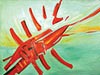 <strong>Exploding Lobster</strong><span style='color:#999999'>  (2000)</span><br>Acryl auf Leinwand  |  150 x 105 cm