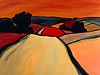 <strong>Schwbische Landschaft</strong><span style='color:#999999'>  (1996)</span><br>Acryl auf Leinwand  |  75 x 60 cm