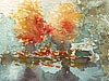 <strong>Bodensee</strong><span style='color:#999999'>  (1986)</span><br>Aquarell  |  14 x 24 cm
