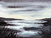 <strong>Wasserlandschaft</strong><span style='color:#999999'>  (1981)</span><br>Aquarell  |  17 x 12 cm