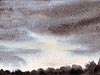 <strong>Abendhimmel</strong><span style='color:#999999'>  (1983)</span><br>Aquarell  |  17 x 12 cm