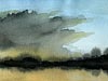 <strong>Wetterskizze 1</strong><span style='color:#999999'>  (1987)</span><br>Aquarell  |  22 x 15 cm
